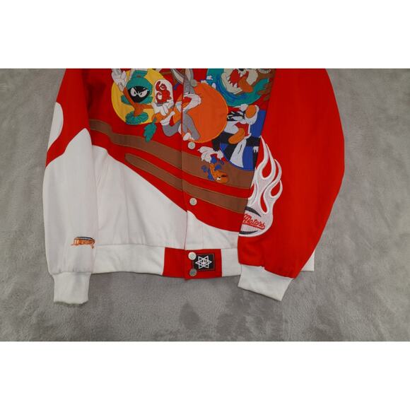 VTG LOT 29 Looney Tunes Motorcycle Jacket Men Large Acme Motors Bugs Bunny Taz - Picture 4 of 12